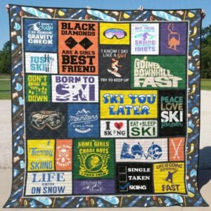 Ski Quilt Blanket  Quilt